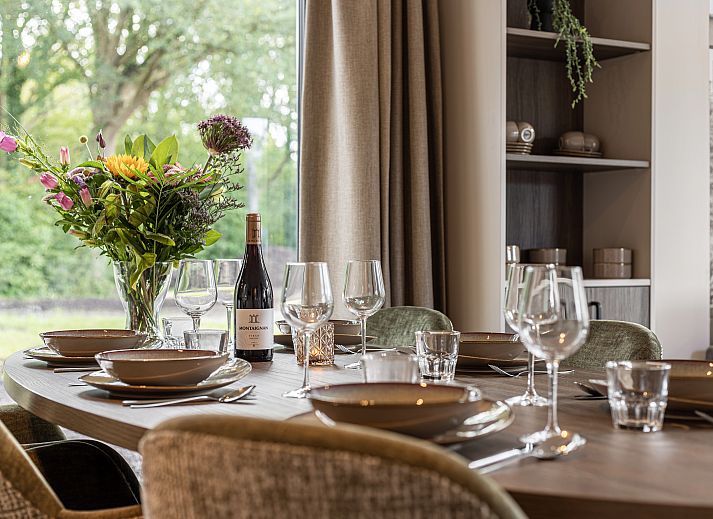 Luxe woonkamer in 6-persoons woning | 6L2, Sellingen, Zuidoost Groningen met modern interieur en comfortabele zitplaatsen.