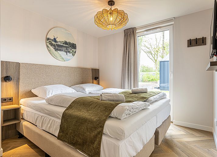 Gezellige zithoek in vakantiehuis 4-persoons woning 4L2, Sellingen, Groningen.