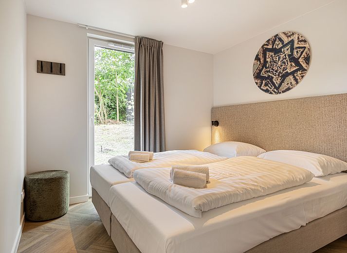 Gezellige zithoek in vakantiehuis 4-persoons woning 4L2, Sellingen, Groningen.