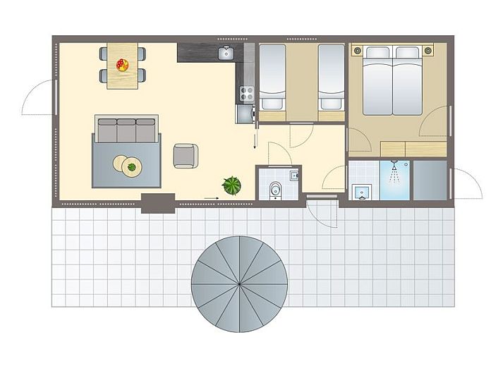 Verblijf 350648 - Bungalow Zuidoost Groningen - 4-persoons woning | 4B3