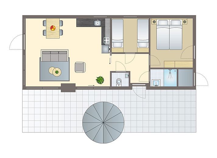 Unterkunft 350653 - Bungalow Zuidoost Groningen - 4-persoons woning | 4B3