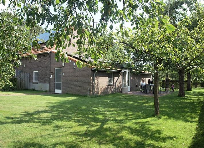 Aerial view of Holiday Home in Roggel, surrounded by lush nature in Central Limburg.