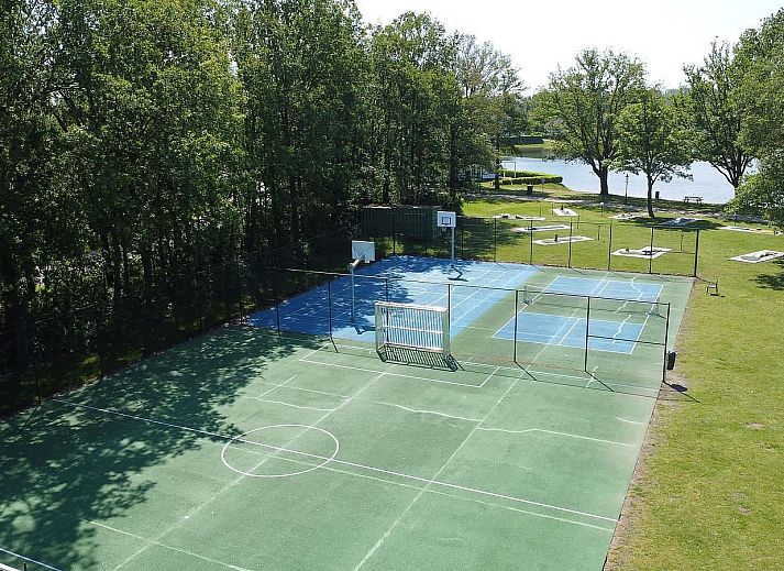 See-through from kitchen to living room in Detached house in Susteren, Central Limburg, with lots of natural light.