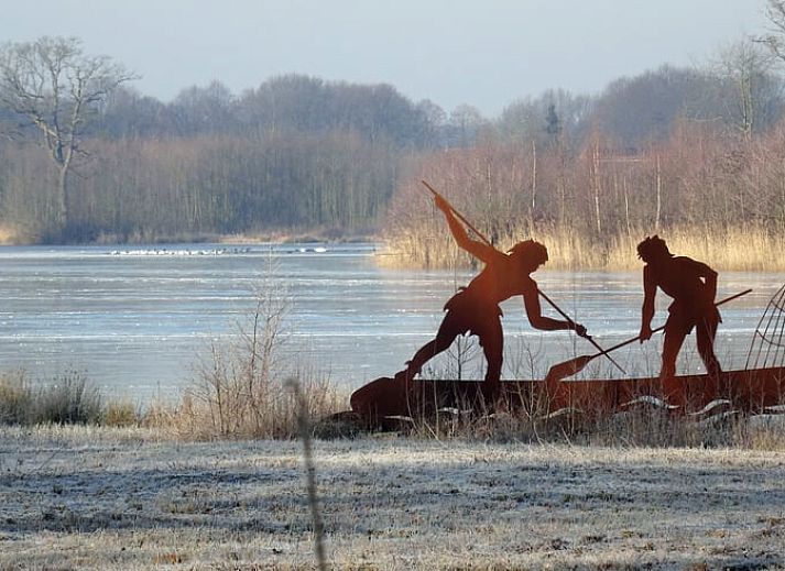 Zonnig terras van Vakantiehuisje in Nederweert_Eind, perfect voor ontspanning in Midden Limburg, Limburg.