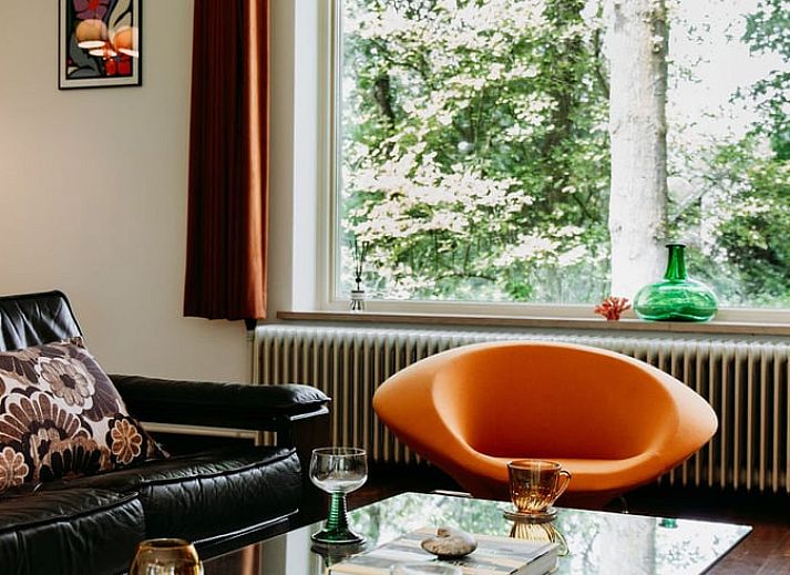 Bedroom in Holiday Home in Haelen, Central Limburg, with comfortable bed and garden view.