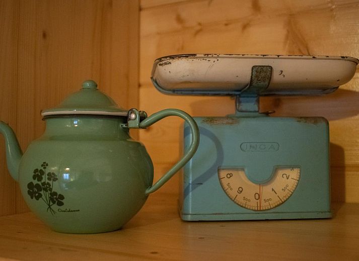 Gezellige woonkamer in Onder de oude Eik vakantiehuis, Lottum, Noord Limburg met houten interieur.