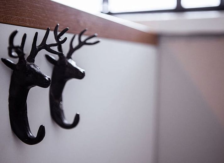 Stijlvolle woonkamer in Vakantiehuis in Well, Noord Limburg met kunst en decoratie.