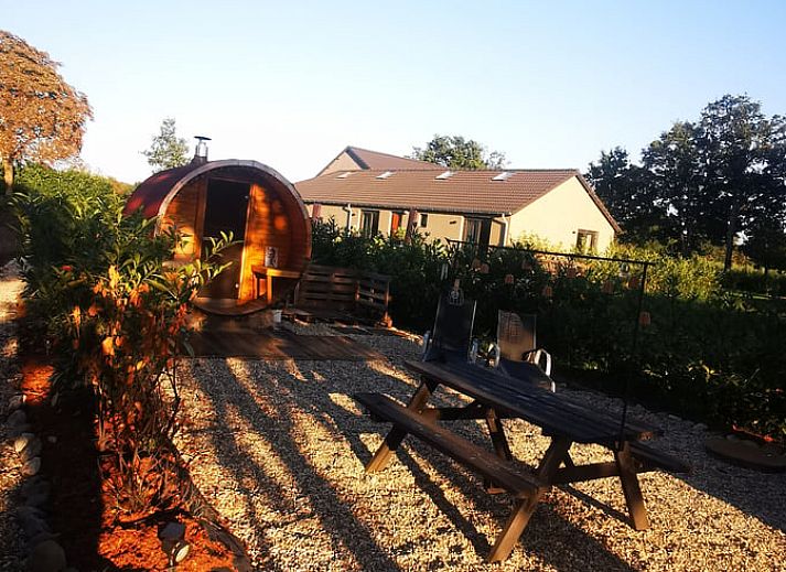 Attraktives Schlafzimmer im Ferienhaus in Amerika, Limburg mit bequemen Betten.