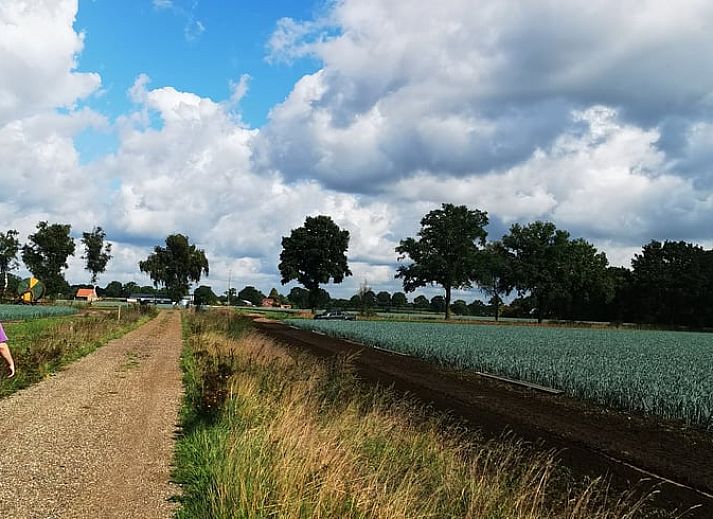 Cozy bedroom in Holiday Home in America, North Limburg, with comfortable beds and cozy lamps.