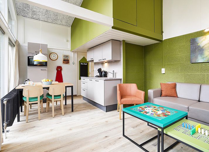 Playroom with slide in De Lommerbergen 4-person children's bungalow in Reuver, North Limburg. Ideal for children.