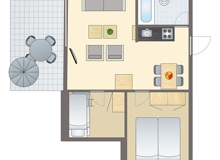 Guest house 384759 - Bungalow Noord Limburg - De Lommerbergen | 4-persoons bungalow | 4B2