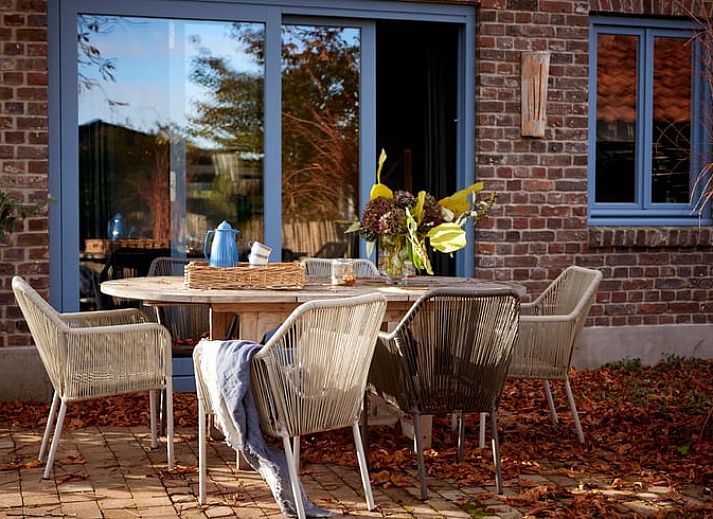 Luxe badkamer met bad in Vakantiehuisje in Sevenum, een comfortabele vakantiewoning in Limburg.