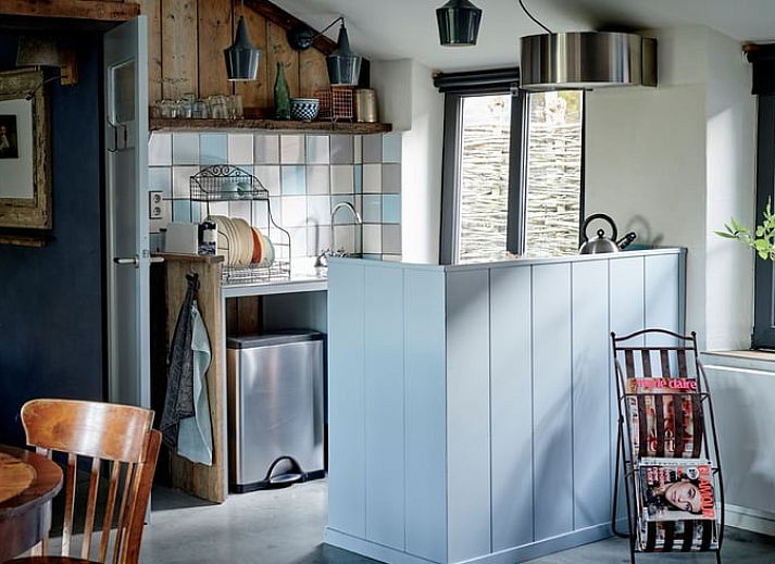 Stijlvolle eetkamer in vakantiehuis Huisje in Sevenum, Noord Limburg.