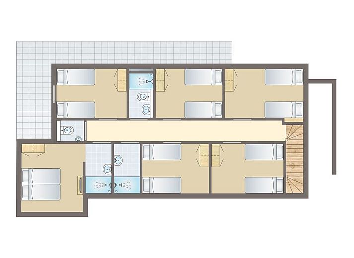 Guest house 385230 - Bungalow Noord Limburg - Domein De Schatberg | 14-persoons watervilla | 14C1