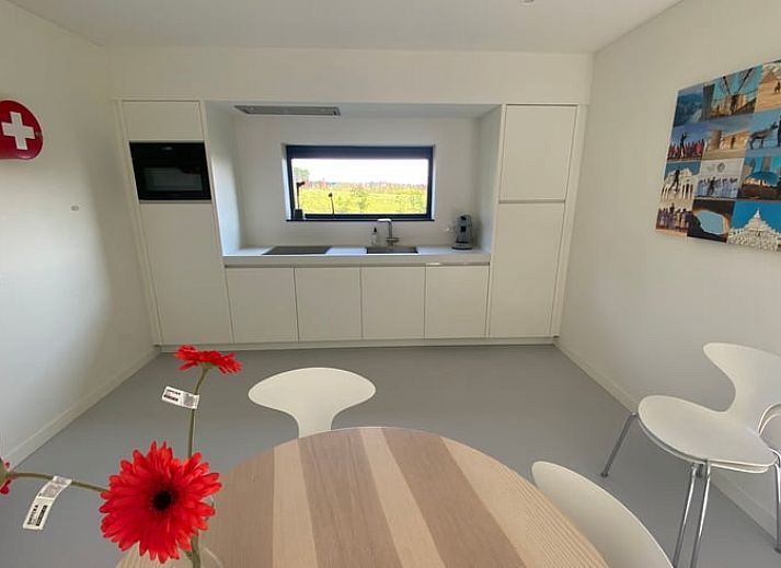 Aerial view of Cottage in Wanssum, vacation home in Limburg overlooking the river.