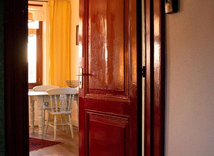 Cozy living room in Holiday home in Maastricht, South Limburg, overlooking the green surroundings.