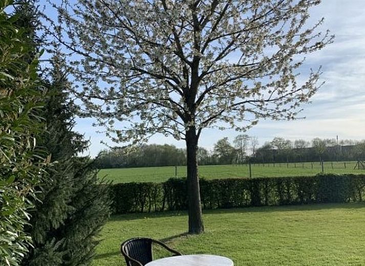 Exterieur van Huisje in Heijenrath, charmant vakantiehuis in Zuid Limburg met ruime tuin.
