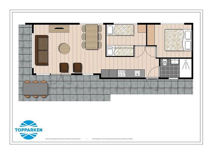 Module 5 personen in Schin op Geul, Zuid Limburg, vakantiehuis met moderne veranda en groene omgeving.