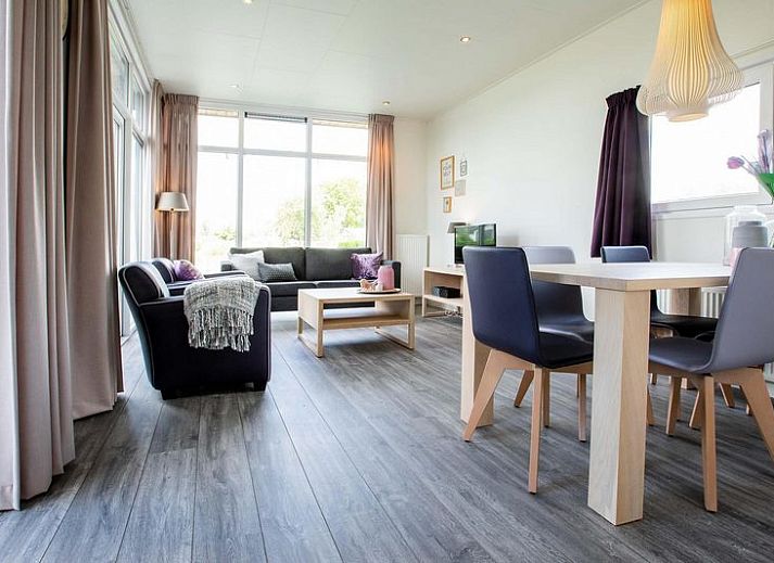 Plattegrond van Module 5 personen, vakantiehuis in Schin op Geul, Zuid Limburg met gezellige indeling.