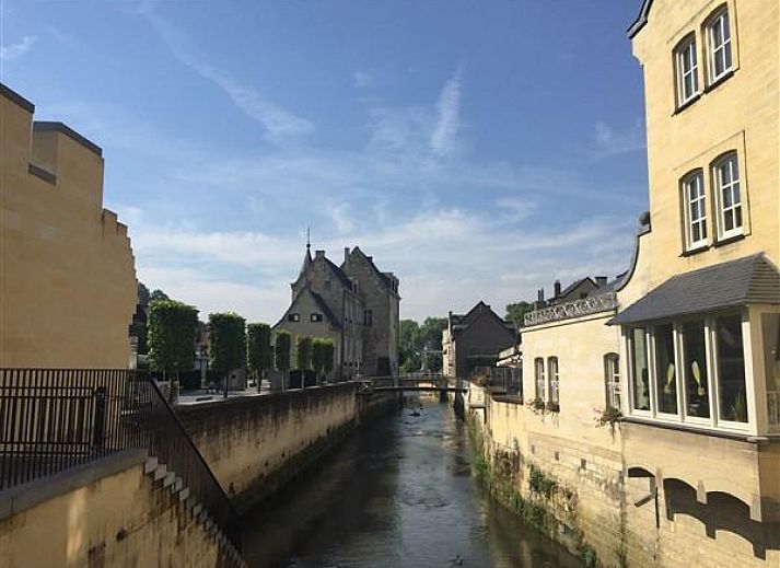 Comfortable living room of vacation home L010 in South Limburg.