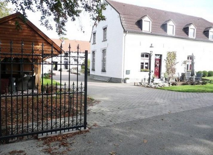 View of green hills at Landgoed Karsveld apartment in Slenaken, South Limburg.