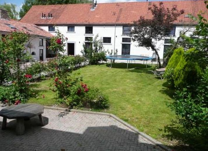 View of green hills at Landgoed Karsveld apartment in Slenaken, South Limburg.