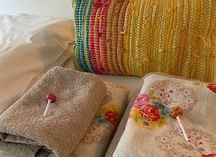 Modernes Badezimmer in einem Ferienhaus in Klimmen, Suedlimburg, mit stilvollem Waschbecken und Accessoires.