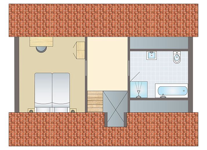 Exterior view of De Waufsberg 4-person villa in Noorbeek, South Limburg, with spacious garden.