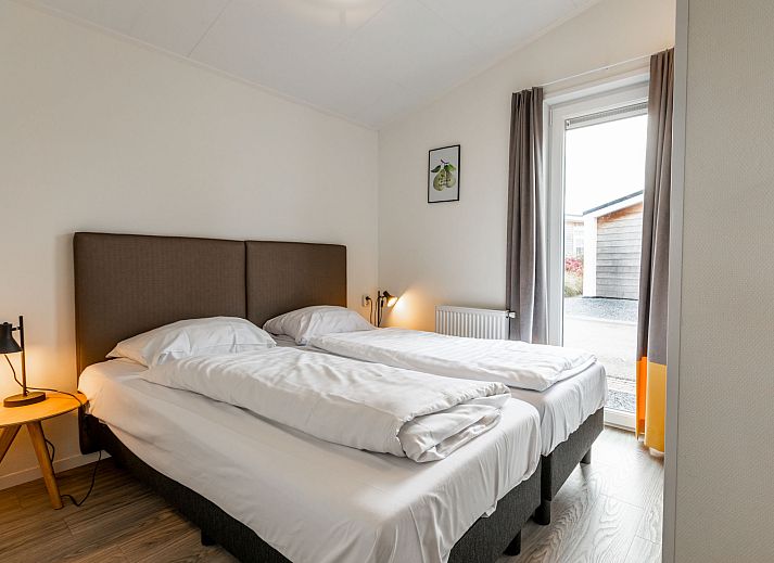 Modern vacation home at Green Resort Mooi Bemelen in South Limburg with spacious terrace.