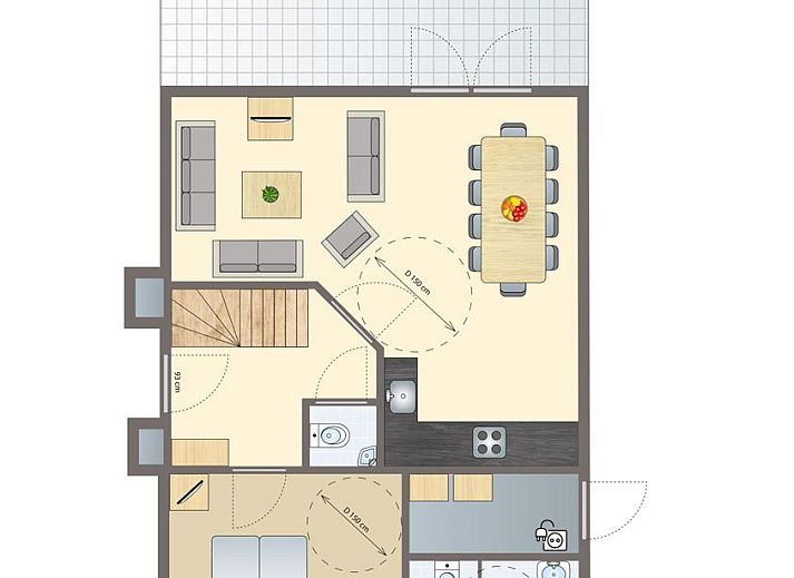 Guest house 394536 - Bungalow Zuid Limburg - Kasteeldomein De Cauberg | 10-persoons villa - Extra toegank
