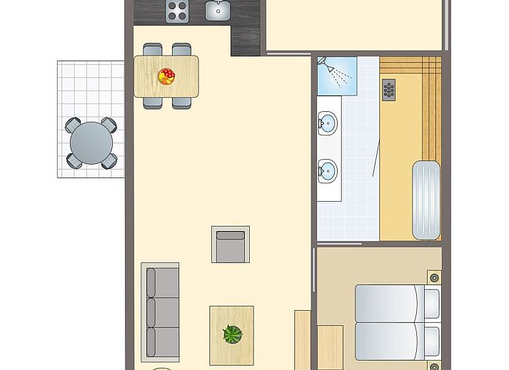 Guest house 394540 - Bungalow Zuid Limburg - Kasteeldomein De Cauberg | 2-persoons appartement | 2ELA