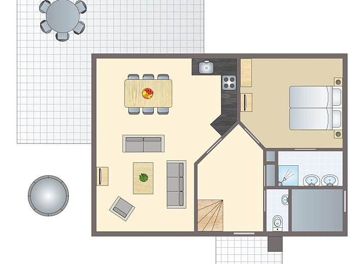 Unterkunft 394542 - Bungalow Zuid Limburg - Kasteeldomein De Cauberg | 4-persoons Gamevilla | 4L1