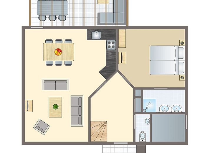 Guest house 394543 - Bungalow Zuid Limburg - Kasteeldomein De Cauberg | 6-persoons villa | 6EL