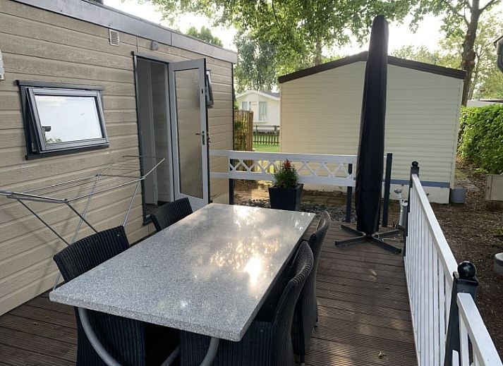 Plattegrond van vakantiepark met Stacaravan Joopie in Schimmert, Zuid Limburg, ideaal voor vakantieplanning.