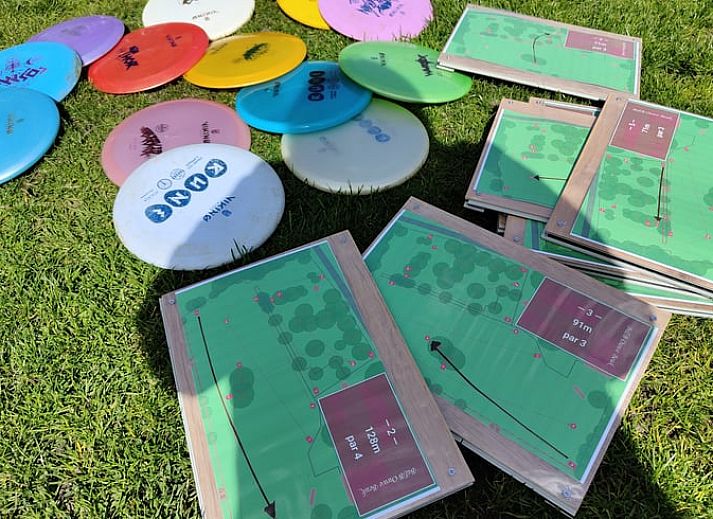 Groene weide met bloesembomen bij Vakantiehuis in Mierlo, De Peel, Noord Brabant.