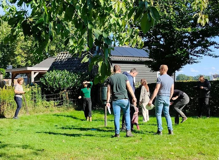 Kleurrijke bloemen in de tuin van Vakantiehuis in Mierlo, De Peel, Noord Brabant.