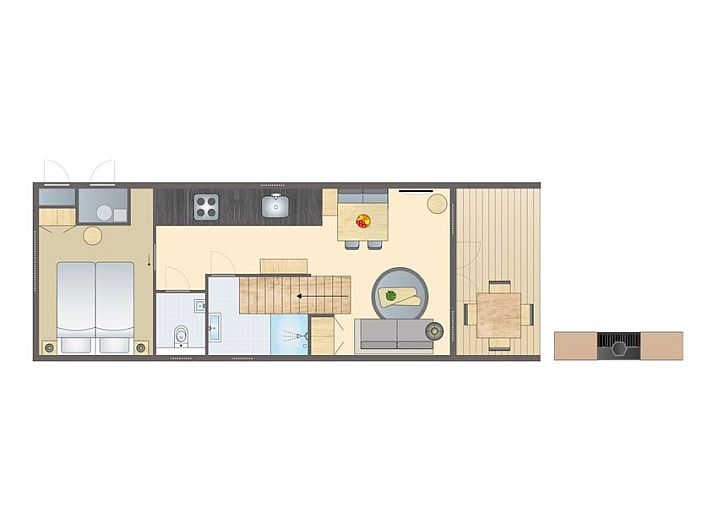 Unterkunft 400444 - Bungalow De Peel - 4-persoonslodge | 4B6
