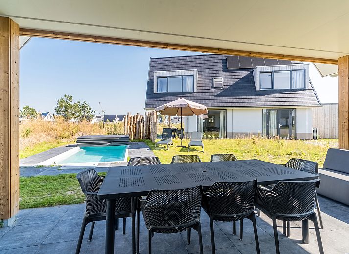 Stijlvolle woonkamer van 8-persoonsbungalow 8ELZ in Someren, De Peel, Noord Brabant.