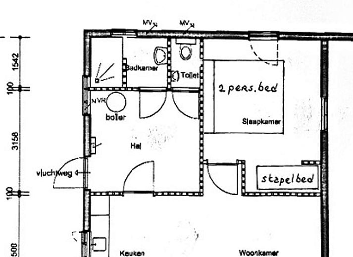 Stijlvolle woonkamer van Vakantiehuisje in Aarle-Rixtel, De Peel, met moderne inrichting.