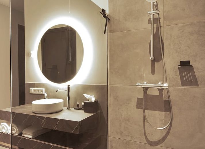 Stylish toilet room in Holiday home in Milheeze, North Brabant, with contemporary finish.