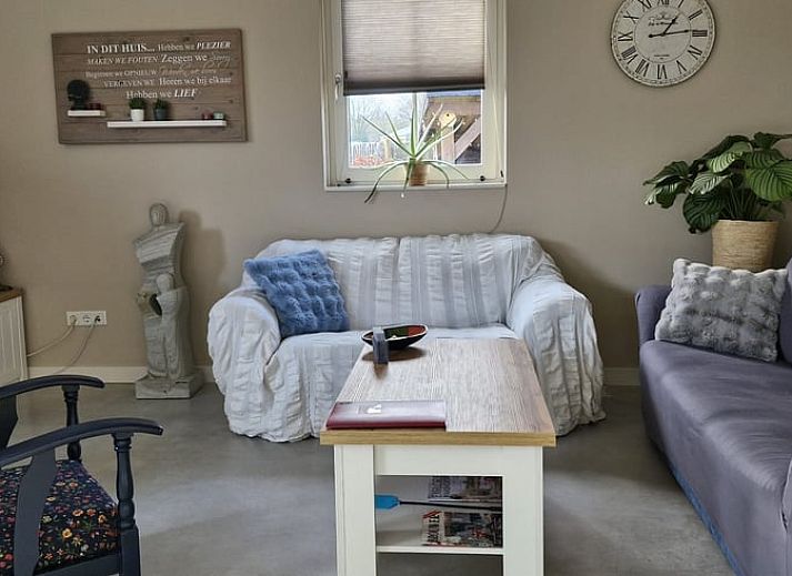 Attractive bedroom in Cottage in Zeeland with comfortable double bed, located in De Peel, North Brabant.