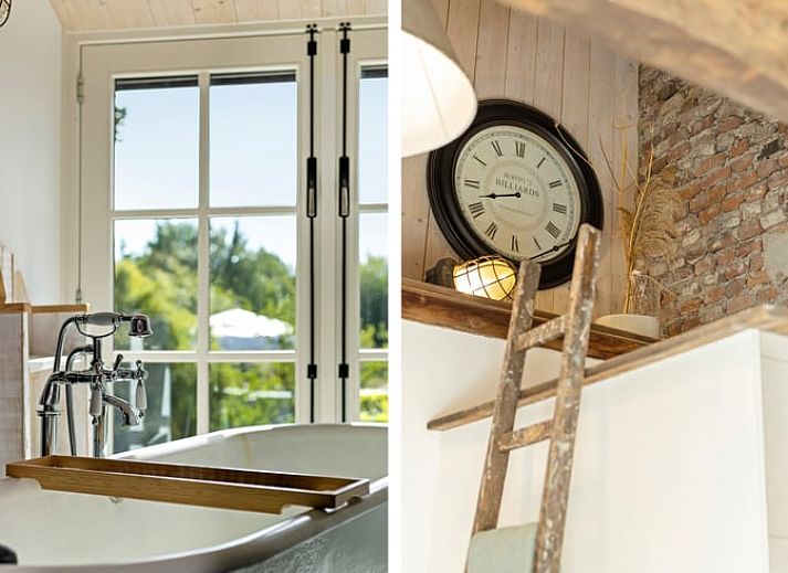 Elegante hal van Vakantiehuisje in Deurne, Noord Brabant, met klassieke inrichting en veel natuurlijk licht.