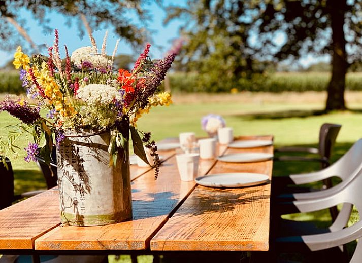Charmant vakantiehuis in De Rips, De Peel, omgeven door weelderige tuinen.