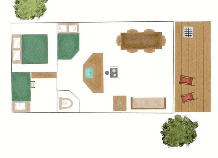 Unterkunft 410212 - Zelthaus Kempen - Tenthuisje met warme privédouche naast de tent met Hottub