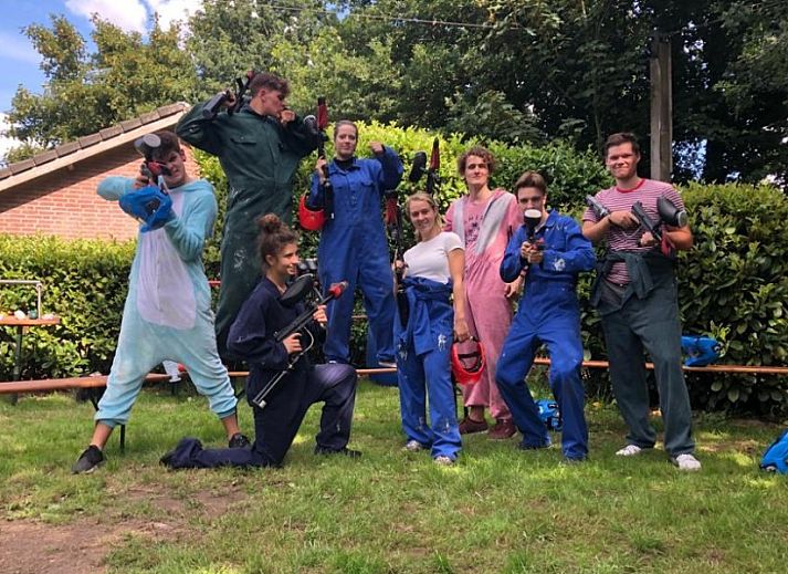 Modern reception of Landgoed de Biestheuvel in Hoogeloon, a vacation home in the Kempen, North Brabant.