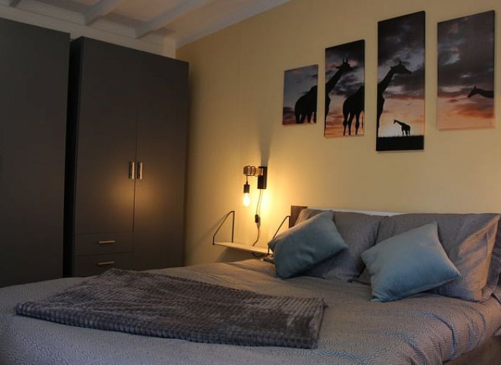 Sfeervolle slaapkamer in Huisje in Lage Mierde, vakantiehuis in de Kempen, Noord Brabant.