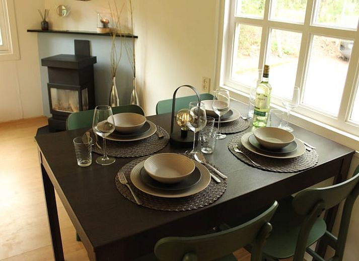 Sfeervolle slaapkamer in Huisje in Lage Mierde, vakantiehuis in de Kempen, Noord Brabant.