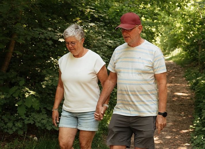 Geniessen Sie die Veranda des Huisje in Bergeijk, Ferienhaus im gruenen Kempen, Nordbrabant.