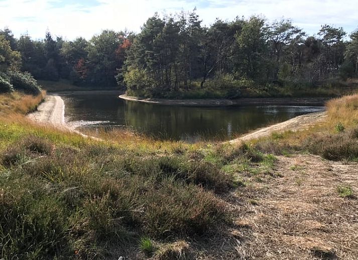 Naturteich beim Ferienhaus in Baarle Nassau, einer Oase der Ruhe in Kempen, Nordbrabant.