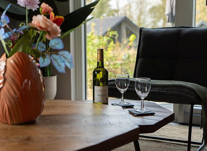 Stilvolle Kueche und Essbereich in Ecovilla Waterzicht, Ferienhaus Oirschot, Kempen, Nordbrabant.